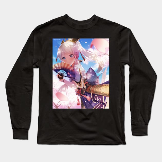 Wakamiya Eve as Ayaka Long Sleeve T-Shirt by Despuntater